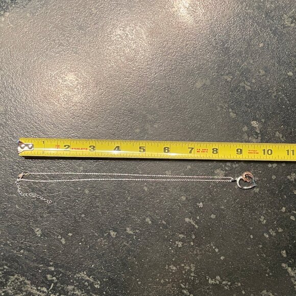 Beautiful Silver Heart and Rose Gold Horse Pendant Necklace (NWOT) - Picture 4 of 16